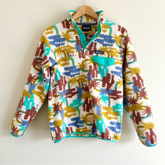 Patagonia Jackets & Blazers - Patagonia Lightweight Synchilla Snap-T Pullover Tree Connection Big Fresh Teal